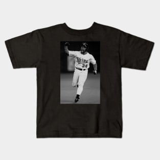 Kirby Puckett  Halftone Kids T-Shirt